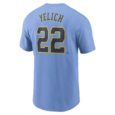 Christian Yelich Milwaukee Brewers City Connect Fuse Men's Nike MLB T-Shirt