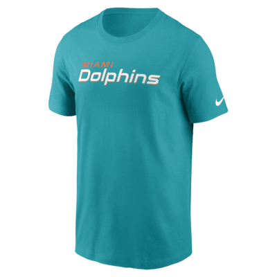 Miami Dolphins Primetime Wordmark Essential Men's Nike NFL T-Shirt