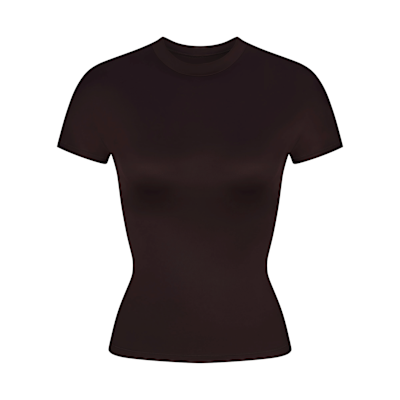 NikeSKIMS Shine Women's Mock-Neck Short-Sleeve Top