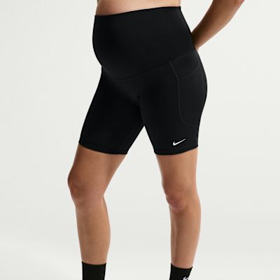 Nike (M) One Women's Dri-FIT High-Waisted 20.5cm (approx.) Biker Shorts With Pockets (Maternity)