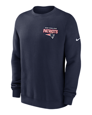 Мужские  New England Patriots Draw Block Club Nike NFL Pullover Crew