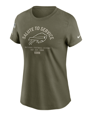 Женская футболка Buffalo Bills Salute to Service Sideline Nike NFL