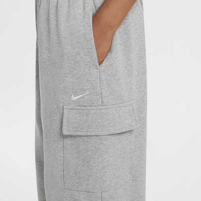 Oversized Nike Sportswear Dri-FIT-fleecebukser til piger