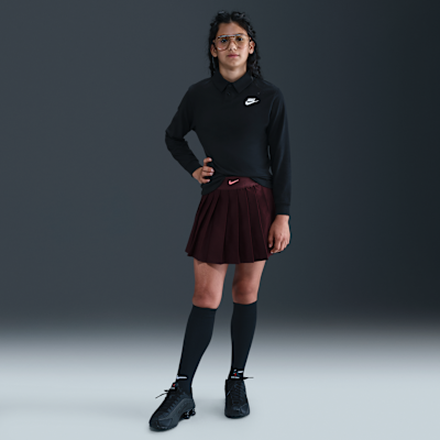 Nike Sportswear Club Big Kids' Knit Long-Sleeve Polo