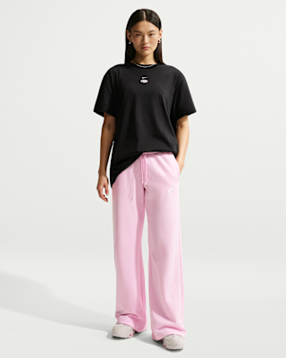Женские  Nike Sportswear Club Fleece Mid-Rise Wide-Leg Sweatpants
