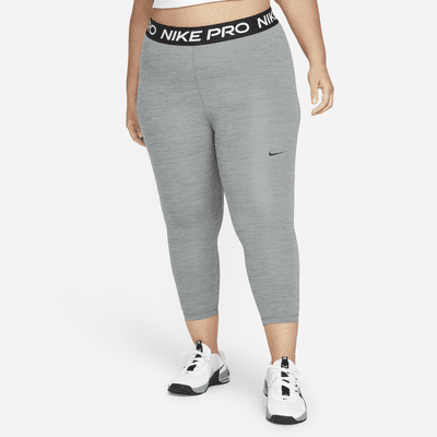 Nike Pro Women's Mid-Rise Crop Leggings (Plus Size)