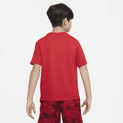 Nike Multi Dri-FIT Trainingsoberteil mit Grafik für ältere Kinder (Jungen)