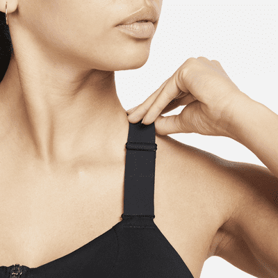 Brassière de sport rembourrée à maintien supérieur avec zip avant Nike Alpha pour femme