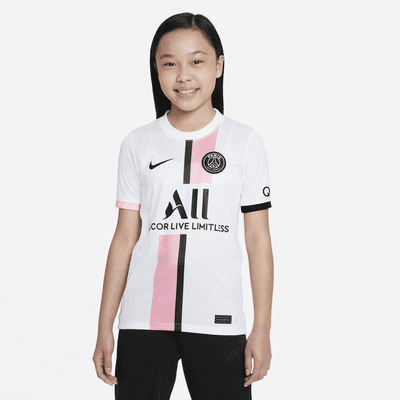 Maillot de football Nike Dri-FIT Paris Saint-Germain 2021/22 Stadium Extérieur pour Enfant plus âgé