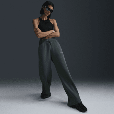 Pantaloni tuta palazzo a vita alta Nike Sportswear Phoenix Fleece – Donna