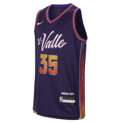 Kevin Durant Phoenix Suns 2023/24 City Edition Older Kids' Nike Dri-FIT NBA Swingman Jersey