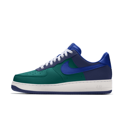 фото Мужские кроссовки с индивидуальным дизайном nike air force 1 low by you - зеленый