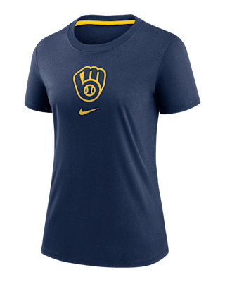 Женская футболка Milwaukee Brewers Authentic Collection Early Work Nike MLB