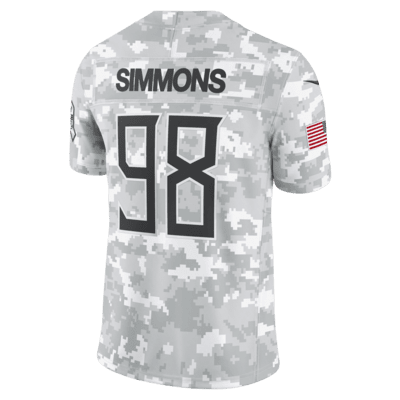 Jeffery Simmons Tennessee Titans Salute to Service Men's Nike Dri-FIT NFL Limited Jersey