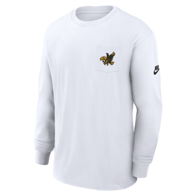 Iowa Hawkeyes Legacy Max90 Pocket Men's Nike College Long-Sleeve T-Shirt