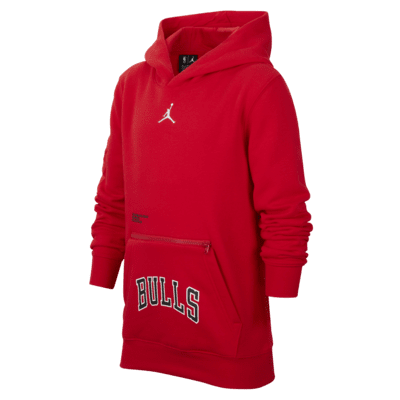 Chicago Bulls Courtside Statement Edition Big Kids' Jordan NBA Fleece Pullover Hoodie