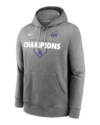 Мужское худи Los Angeles Dodgers 2024 World Series Champions Lockup Club Nike MLB Pullover Hoodie