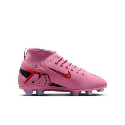 Tacos de fútbol para terrenos múltiples de corte high para niños de preescolar y grandes Nike Jr. Mercurial Superfly 10 Club