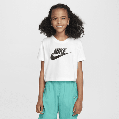 Playera cropped para niña talla grande Nike Sportswear