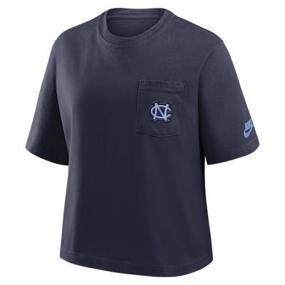 North Carolina Legacy Pocket Boxy Women's Nike College T-Shirt
