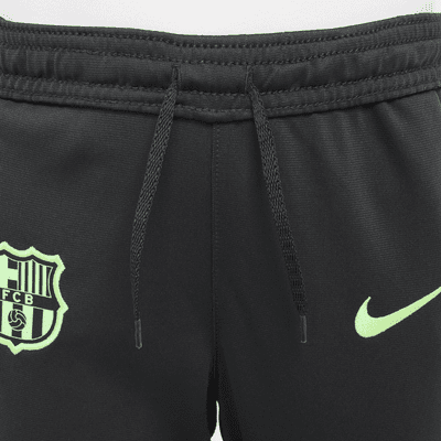 FC Barcelona Strike Third Nike Dri-FIT Fußball-Trainingsanzug aus Strickmaterial (jüngere Kinder)