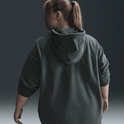 Nike One Therma-FIT oversized fleecehoodie voor dames (Plus Size)