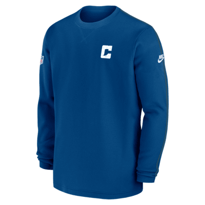 Indianapolis Colts Sideline Logo Coach Men’s Nike NFL Long-Sleeve Top