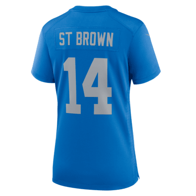 Amon-Ra St. Brown Detroit Lions Women's Nike NFL Game Football Jersey