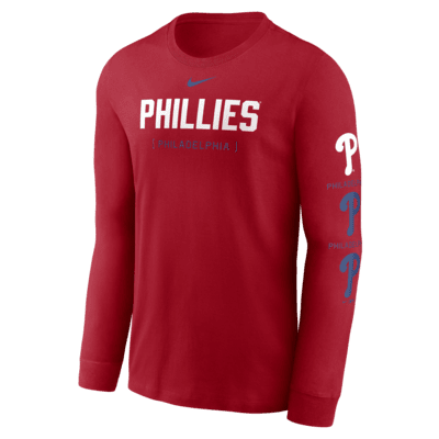 Philadelphia Phillies Repeater Men's Nike MLB Long-Sleeve T-Shirt. Nike.com