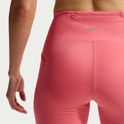 Γυναικείο ψηλόμεσο εφαρμοστό σορτς για τρέξιμο με τσέπες 10 cm Nike Swift