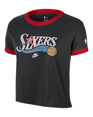 Женская футболка Philadelphia 76ers Essential Hardwood Classics Nike NBA