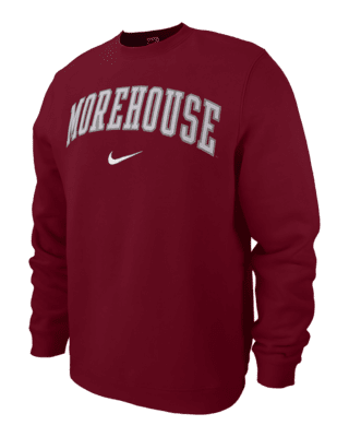 Morehouse Club Fleece Men's Nike College Crew-Neck Sweatshirt. Nike.com