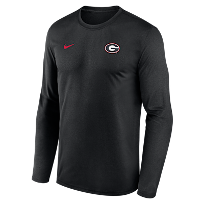 Georgia Sideline Legend Small Logo Men's Nike Dri-FIT College Long-Sleeve T-Shirt from Nike - $50