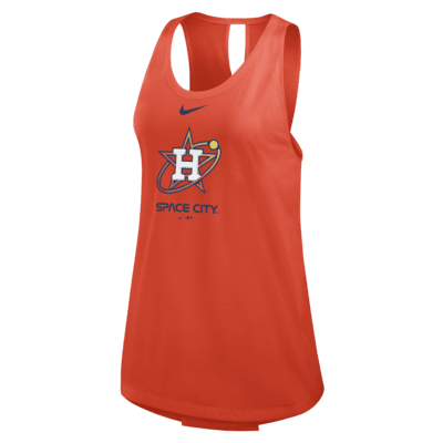 Camiseta de tirantes Nike de la MLB para mujer Houston Astros City Connect