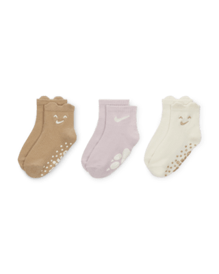 Детские носки Nike Cozy Comfort Baby (0-6M) Ribbed Gripper Socks (3 Pairs)