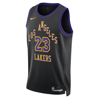 Lebron James Los Angeles Lakers City Edition 2023/24 Nike Dri-FIT NBA Swingman-trøje til mænd