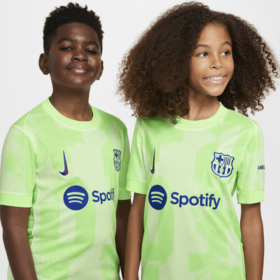 Jersey de fútbol Nike Dri-FIT Replica del FC Barcelona alternativo 2024/25 Stadium para niños talla grande