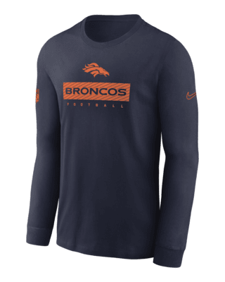 Мужская футболка Denver Broncos Sideline Team Issue Nike Dri-FIT NFL Long-Sleeve