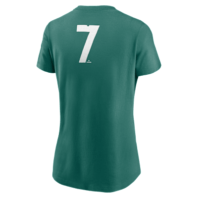 Playera Nike de la MLB para mujer Masataka Yoshida Boston Red Sox City Connect Fuse