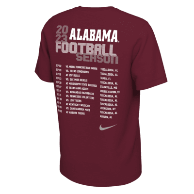 Alabama Schedule Men's Nike College T-Shirt