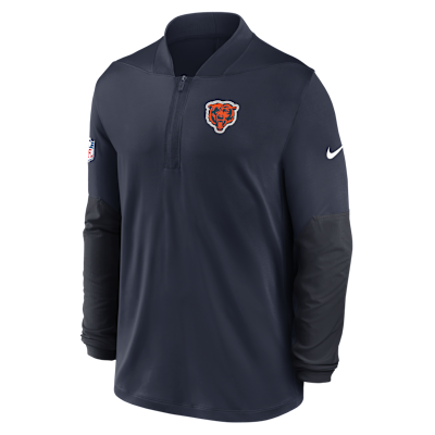 Chicago Bears Feel The Pressure Men's Nike Dri-FIT NFL 1/2-Zip Top