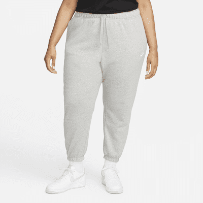 Pants de entrenamiento oversized de tiro medio para mujer Nike Sportswear Club Fleece (talla grande)