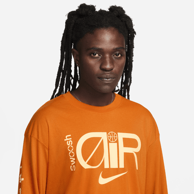 Playera de básquetbol de manga larga para hombre Nike Max90