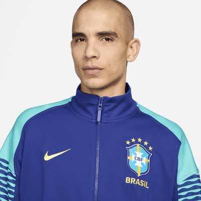 Chamarra de fútbol Nike Dri-FIT para hombre Brazil Strike