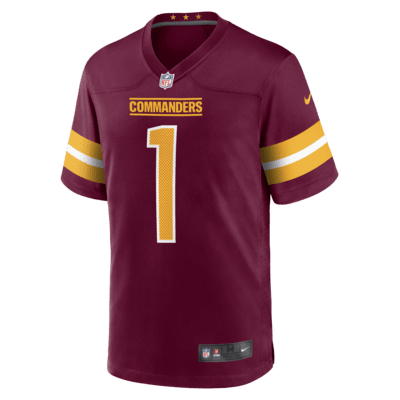 Jersey de fútbol americano Nike NFL Game para hombre Jayden Daniels Washington Commanders