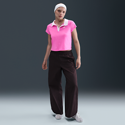 Nike Sportswear aansluitende retro polotop voor dames