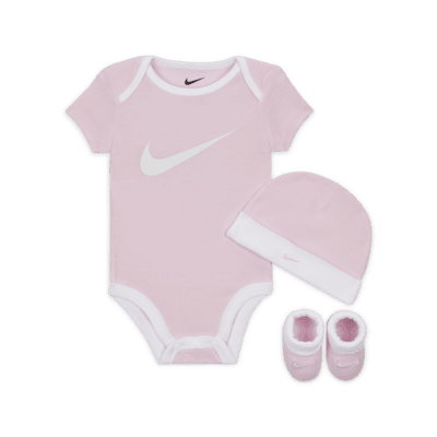 Conjunto de body, gorro y calzado para bebés (0 a 6 meses) Nike