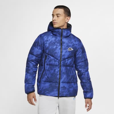 nike down fill jacket blue