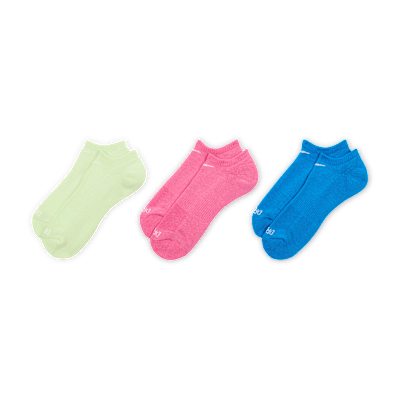 Calcetines de entrenamiento ocultos, con
amortiguación, Nike Everyday Plus (3
pares)