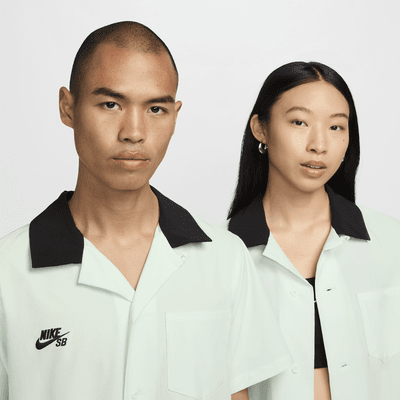 Nike SB 短袖排扣滑板保齡球上衣